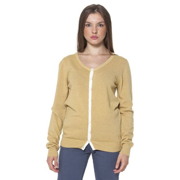 Fred Perry Yellow Nylon Women's Sweater - Picture 1 of 3